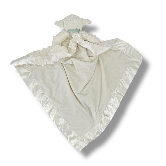 Edgehill Collection X Large Baby Cuddle Me Lamb Plush Lovey Satin Trim - Picture 4 of 5